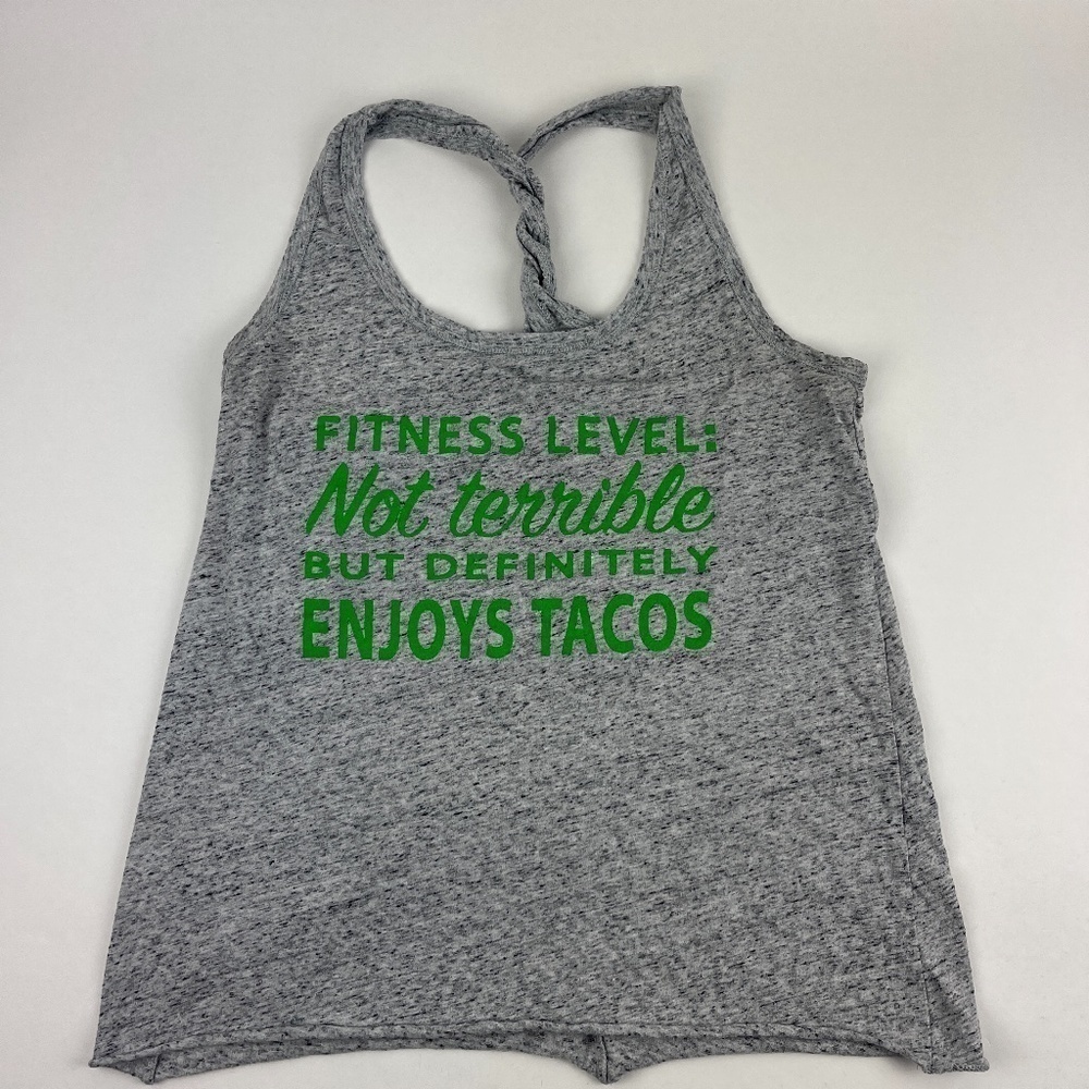 District Made Shirt Womens Medium Gray Sleeveless